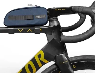 ALMSTHRE Top Tube Bag 8'' x 2'' x 3'' - Cosmic Blue | Waterproof, Secure & Stable – Universal Bike Storage with Versatile Mounting – Fits Essentials | Adventure-Ready Cycling Gear