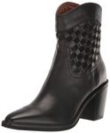 Lucky Brand Women's Aryleis Western Bootie Ankle Boot, Black, 9 UK