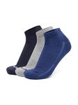 Levi's LS303 Men's Cotton Stretch Ankle Cut Half Terry Socks with Cushioned Sole (Pack of 3)