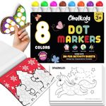 Chalkola 8 Washable Dot Markers for