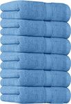 Utopia Towels [6 Pack Premium Hand Towels Set, (16 x 28 inches) 100% Ring Spun Cotton, Ultra Soft and Highly Absorbent 600GSM Towels for Bathroom, Gym, Shower, Hotel, and Spa (Electric Blue)