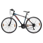 FIREFOX Athelio 700C 21 Speed Bicycle for Mens | Front Suspension | Alloy Frame | Alloy V Brake | 98% Assembled Cycle | Color - Black