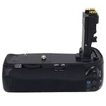 Mcoplus BG-70D Professional Vertical Battery Holder Grip for Canon EOS 70D 80D Digital SLR - Black