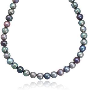 Abshel Fresh Water Round Peacock Pearls Necklace for Valentine’s Day/Girlfriend/Wedding/Birthday/Anniversary/Brides