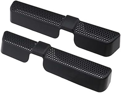 SING F LTD Pair of Car Air Conditioner Vent Outlet Dust Covers Compatible with Skoda Kodiaq/Karoq Black ABS Easy to Install Car Seat Floor Duct Grille Automotive Interior Fittings