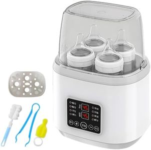 Chauffe-biberon pour bébé, stérilisateur 8 en 1 pour biberons, chauffe-biberons rapide, chauffe-biberon, chauffe-biberon pour bébé, chauffe-biberon rapide et décongélation, sans BPA, avec écran LCD
