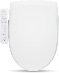 SmartBidet SB-2600 Electric Bidet Seat for Elongated - Electronic Heated Toilet Seat with Warm Air Dryer and Temperature Controlled Wash Functions (Unlimited Hot Water)