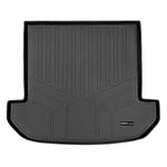 SMARTLINER All Weather Cargo Trunk Liner Floor Mat Behind 2nd Row Black for 2016-2019 Kia Sorento 7-Passenger Model Only