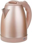 COOK WITH COLOR Electric Kettle - 1100W, 1.7L, Fast Boil, Auto Shut-Off, Swivel Base, Stainless Steel, Blush