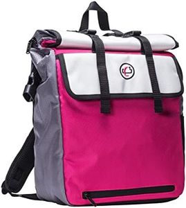Case-It Laptop Backpack 2.0 with Hide-Away Binder Holder, Fits 13 Inch and Some 15 Inch Laptops, Magenta (BKP-202-MAG)