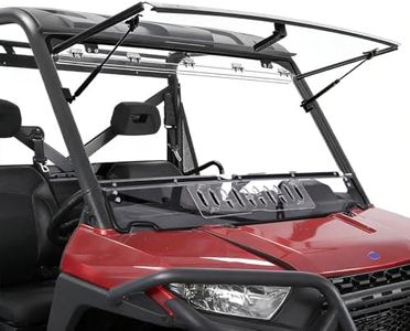 StarknightMT 3-in-1 Flip Windshield with Sliding Window Compatible with Polaris Ranger XP 1000 / Crew (2017-2026) & Ranger 1000 (2020-2026), Hard Coated Front Window, Work with Grab Bar