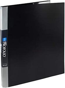 ITOYA Original Art ProFolio 18x24 Black Photo Album Book with 48 Pages - Protective Binder with Plastic Sleeves