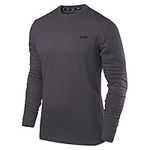 TCA Men's Element Long Sleeve Crew Neck Running Top - Castlerock, L