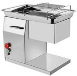 Commercial Meat Cutting Machine Electric Stainless Steel Fresh Meat Slicer, Cutter, Dicer, with 1 Cutting Blade