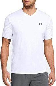 Under Armour Mens V-Neck Tech 2.0 Short Sleeve T-Shirt (White, M)
