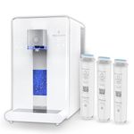 MELISSANI M1 Reverse Osmosis Countertop Water Purifier, Professional Grade 5-Stage RO Filtration, Purified Tap Water, 3-second Hot or Cool, Portable Water Purification System for Home- No Installation