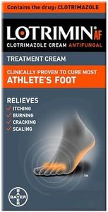 Lotrimin AF Cream for Athlete's Foot, Clotrimazole 1% Antifungal Treatment, Clinically Proven Effective Antifungal Treatment of Most AF, Jock Itch and Ringworm, Cream, .53 Ounce (15 Grams)