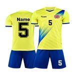 Personalised Football Kit For Kids Adult Custom Football Shirts and Shorts with Your Name Number Team Logo