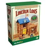 Lincoln Logs – Horseshoe Hill Station – 83 Pieces, Real Wood Logs – Ages 3+ Preschool Education Toy, Creative Construction Engineering