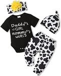 Renotemy Infant Baby Girl Summer Clothes Newborn Outfits Romper Little Sister Pants Sets Baby Girl Clothes 0-3 Months