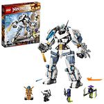 LEGO 71738 NINJAGO Legacy Zane’s Titan Mech Battle, Action Figure Ninja Toy with Golden Jay & Zane Minifigures, plus Ghost Warriors, Gifts for Kids, Boys & Girls