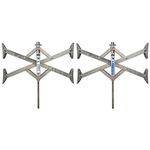 BAL Rv Products Group BAL 28024 X-Tended Fit X-Chock - Double,Silver
