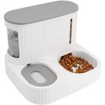 Belle Vous Automatic Gravity 2-in-1 Pet Feeder & Water Dispenser - 850ml/29oz Capacity Waterer - Food Bowl for Large & Small Dogs, Cats, Kittens & Puppies - Easy-to-Clean, Suitable for Wet or Dry Food