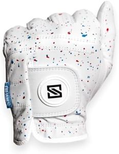 SKIVE Golf Premium Golf Glove | 100% AAA Cabretta Leather | Cool Golf Gloves | Serious Feel & Performance | Mens Golf Gloves Left Hand