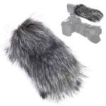 Topiky Microphone Wind Cover Furry Windshield Muff,Outdoor Reducing Noise Camera Fur Mic Cover,for MIC-121,TAKSTAR SGC-598,NW-598,NA-Q7,Rode VMGO Video Mic GO,VideoMic Pro(L)