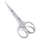 Midlion Cuticle Scissors Professional Multipurpose Stainless Steel for Manicure Pedicure Beauty Grooming for Nail, Eyebrow, Eyelash & Dry Skin - Curved Blade 3.4 Inch