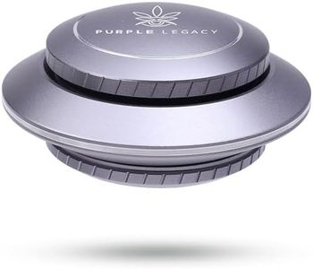 PURPLE LEGACY® Galactic Grinder – Set Premium in design UFO, denti affilati, per erbe e spezie, accessori da cucina, in alluminio, coperchio magnetico, diametro 63 mm, set di 4 macinini per erbe