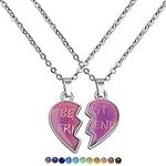 2pcs Matching Heart Mood Necklace S