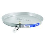 Eastman 60080 Water Heater Pan, 20" ID x 22" OD, Aluminum, Silver