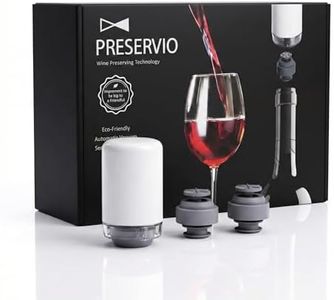 Preservio Automatic Wine Preserver, Hands-Free Pressure Control, 2 Stoppers