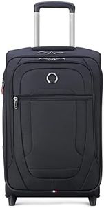 DELSEY Paris Helium DLX Softside Expandable Luggage with 2 Wheels, Black, Carry on 21 Inch, Black, Carry on 21 Inch, Helium DLX Softside Expandable Luggage with 2 Wheels