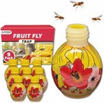 ENTOEND Fruit Fly Trap - 9 Traps, up to 6 Months' Supply | Ultimate Indoor Fruit Fly Killer for the House and Kitchen | New & Improved, Easy to Use Pre-Baited Bottles | Safe Around Fruits and Food