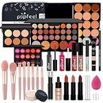 Makeup Kit All-in-one Makeup Gift Set for Women Full Kit, Include Makeup Brush Set, Eyeshadow Palette, Lip Gloss Set, Lipstick, Blush, Foundation, Concealer, Mascara, Eyebrow Pencil