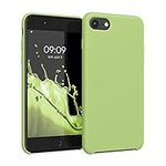 kwmobile Case Compatible with Apple iPhone SE (2022) / iPhone SE (2020) / iPhone 8 / iPhone 7 Case - TPU Silicone Phone Cover with Soft Finish - Green Tomato