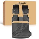 LASFIT Floor Mats & Cargo Liners for Jeep Grand Cherokee 2025 2024 2023 2022 New, Non-Slip All Weather Foot Mats, TPE Custom Odorless Automotive Floor Liners (NOT for WK or Grand Cherokee L)