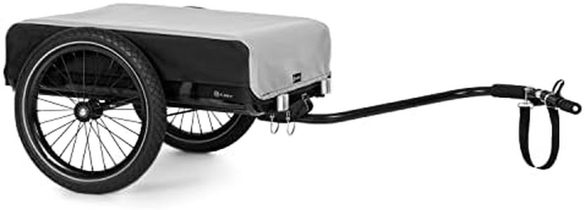 Klarfit Rimorchio Bici, Carrello Bici con 2 Ruote, Carrello Bicicletta Rimorchio in Alluminio, Kit di Fissaggio con Gancio e Staffa, Carretto Cargo Bike Impermeabile per Stoccaggio e Trasporto