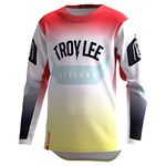 Troy Lee Designs Offroad Motocross Dirt Bike ATV Motorcycle Powersports Racing Jersey Shirt for Youth, GP, Arc Acid Yellow/Red, Large