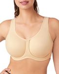 Wacoal Women's Underwire Sport Bra, Naturally Nude, 38DDD