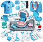 Lehoo Castle Doctor Kit for Toddlers 3-5, Kids Dentist Play Set, Toys for 4+ Year Old Girls Boys, Pretend Play for Toddlers 2-4, Kids Doctor Playset, Medical Kits for Boys 3+