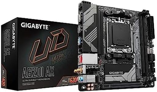 GIGABYTE A620I AX (AM5/ LGA 1718/ AMD/ A620/ Mini-ITX/ 5-Year Warranty/ DDR5/ Single M.2/ PCIe 4.0/ USB 3.2 Gen1 Type-C/Realtek Wi-Fi 6E/ Realtek 2.5GbE/ Q-Flash Plus/PCIe EZ-Latch/Motherboard)