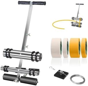 Calcy Ssay Line Striping Machine, with Drawing Circle Kit, Parking Lot Striping Machine for Driveway, Asphalt Or Concrete, Basketball Courts, Pickleball Court, Road Warning