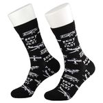 Pilot Socks for Men Pilot Gifts 2 Pairs Aviation Socks Airplane Socks Airline Pilot Dress Sock Funny Aviation Gifts for Him (PILOT Socks)