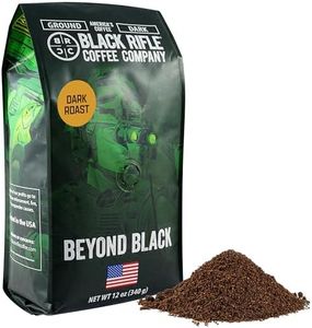 Black Rifle Coffee Company Beyond Black, Dark Roast Ground Coffee, 12 OZ Bag