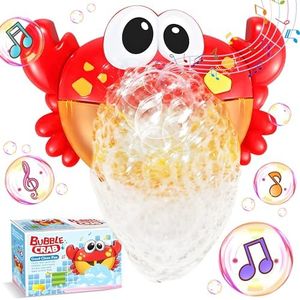Crab Bubble Bath Maker for The Bathtub,Blows Bubbles and Plays 12 Children’s Songs,Sing-Along Bath Bubble Machine Baby, Toddler Kids Toys Makes Great Gifts for 3 Years Girl Boy