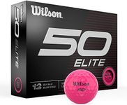 Wilson Fifty Elite Golf Balls - 12 Pack, Pink