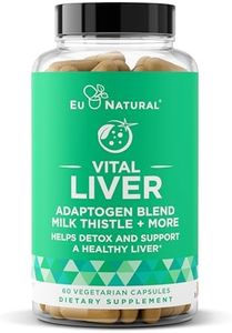 Vital Liver Cleanse Detox & Repair – 9-in-1 Liver Support Supplement – Milk Thistle, Artichoke Extract, Turmeric, Adaptogens – Optimal Liver Function and Digestive Health – 60 Vegetarian Soft Capsules